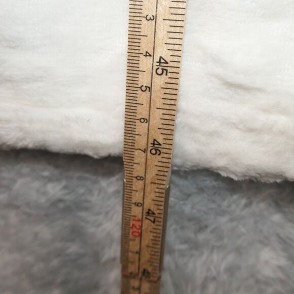 Jasmine Rose Robe Womens Large White Bathrobe Kimono Soft Fuzzy Belt Pockets - Picture 9 of 11